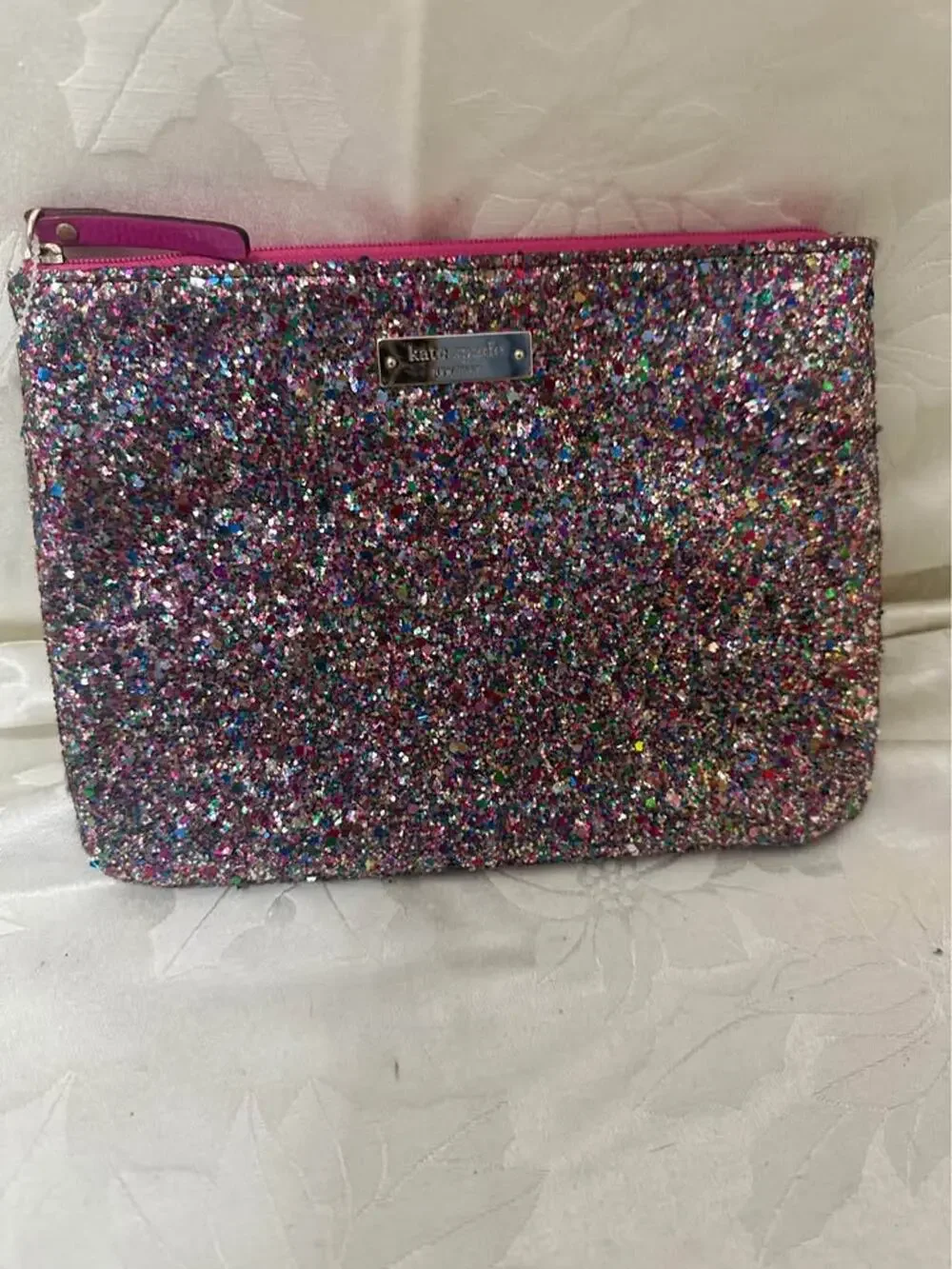 New Kate Spade Glitter Clutch Pouch. B296